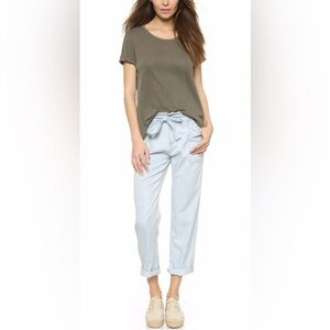CURRENT ELLIOTT THE NEWSBOY CHAMBRAY‎ PAPER BAG
TROUSERS JEANS ICE SIZE 28